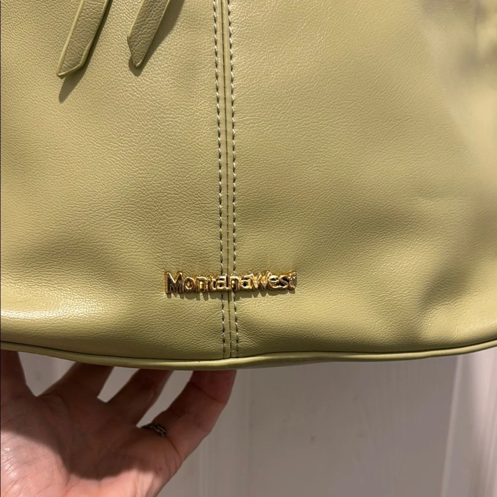 Green‎ Hobo Bag with Minimalist Design and Relaxed Silhouette